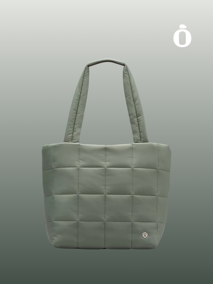 Lululemon | Quilted Grid Tote Bag 12L | Grey Eucalyptus