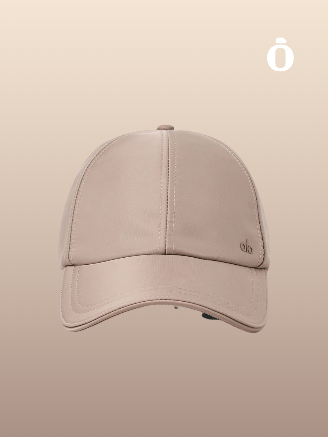 Alo | Satin Off-Duty Cap | Taupe Satin