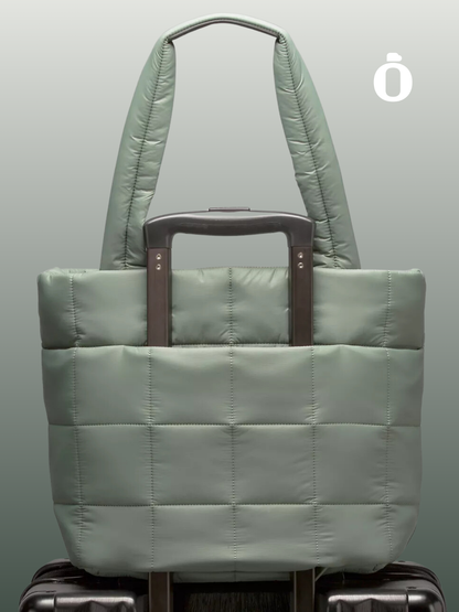 Lululemon | Quilted Grid Tote Bag 12L | Grey Eucalyptus