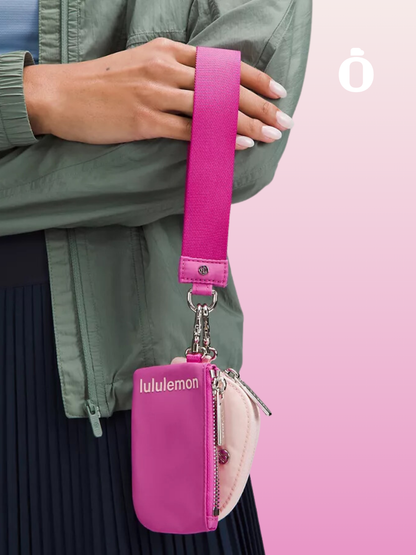 Lululemon | Dual Pouch Wristlet | Pow Pink Tone/Flush Pink