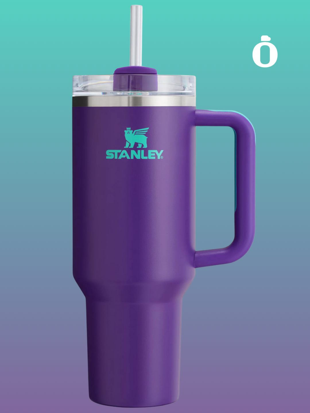 Stanley Quencher H2.0 Flowstate Tumbler Heat Wave Collection | 40 Oz | Deep Purple