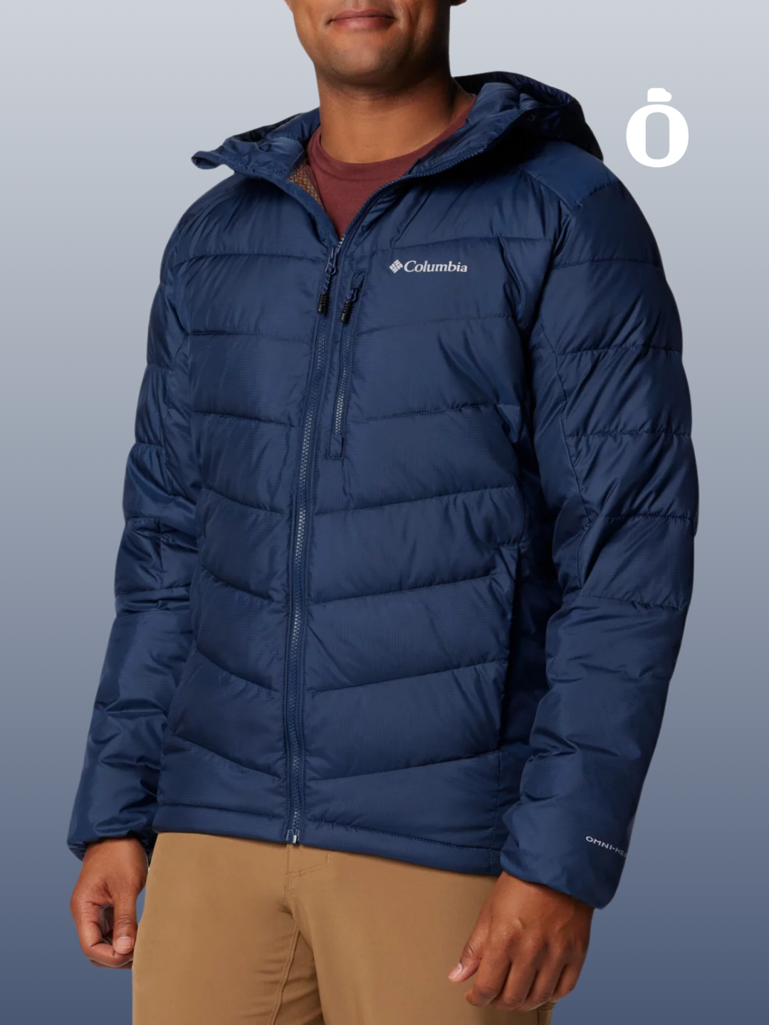 Columbia | Men's | Labyrinth Loop Hooded Puffer Jacket | Collegiate Navy