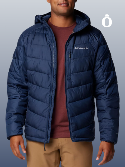 Columbia | Men's | Labyrinth Loop Hooded Puffer Jacket | Collegiate Navy