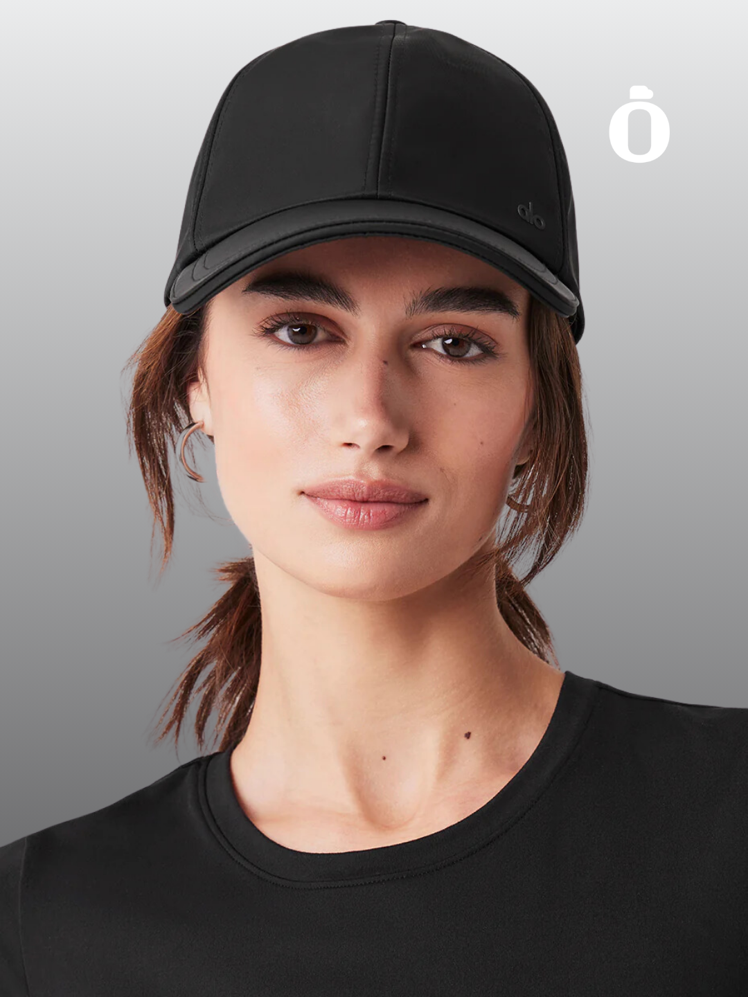 Alo | Satin Off-Duty Cap | Black