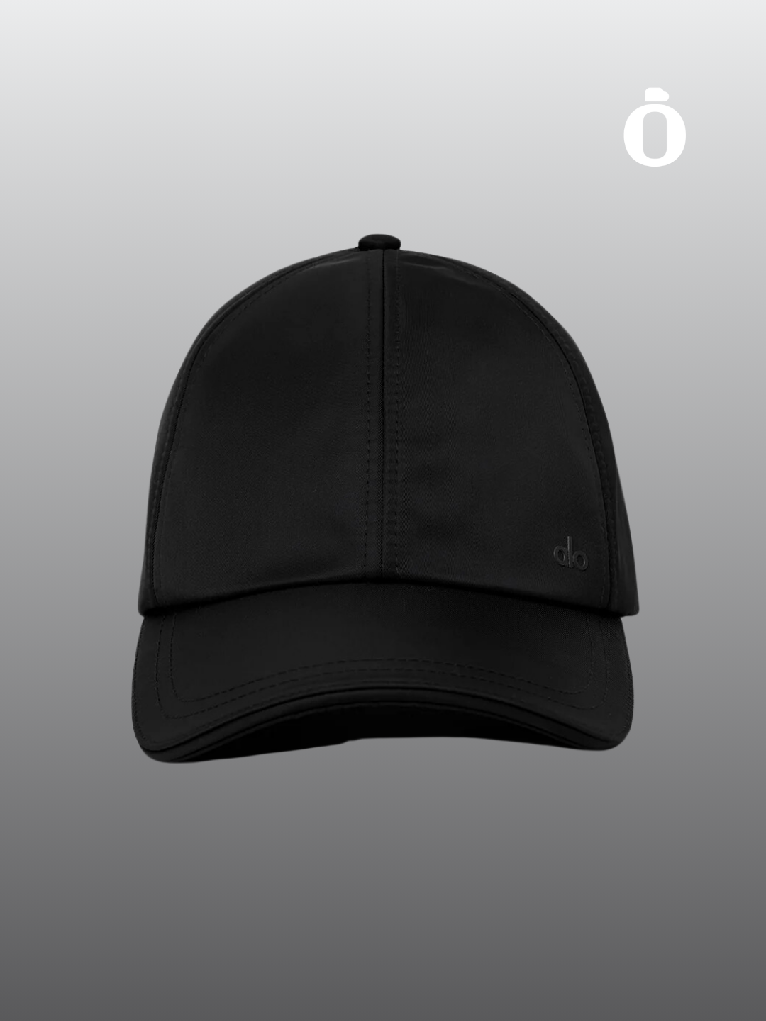 Alo | Satin Off-Duty Cap | Black