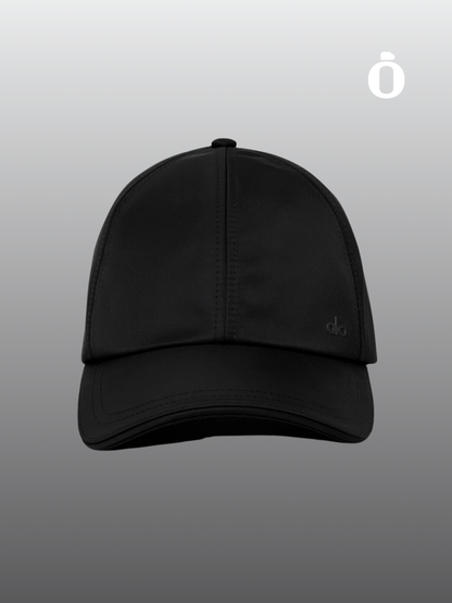 Alo | Satin Off-Duty Cap | Black