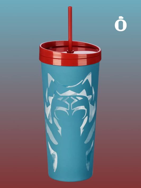 StarWars Ahsoka Color Changing Stainless Steel Travel Tumbler with Straw by Ashley Eckstein – 45 oz