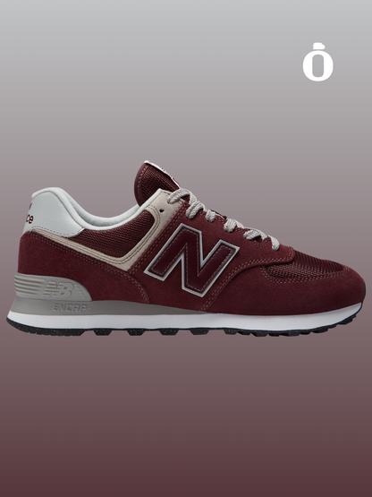 New Balance | 574 | Men | Black/White/Maroon