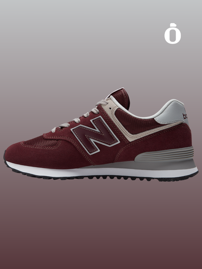 New Balance | 574 | Men | Black/White/Maroon