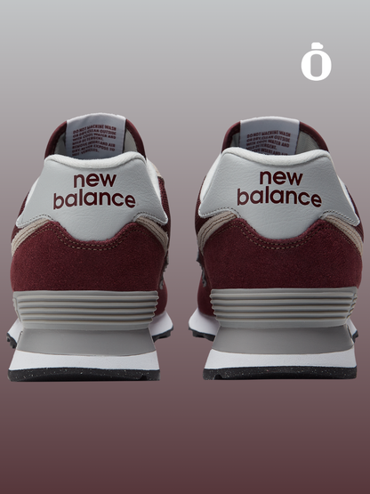 New Balance | 574 | Men | Black/White/Maroon