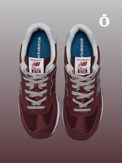 New Balance | 574 | Men | Black/White/Maroon