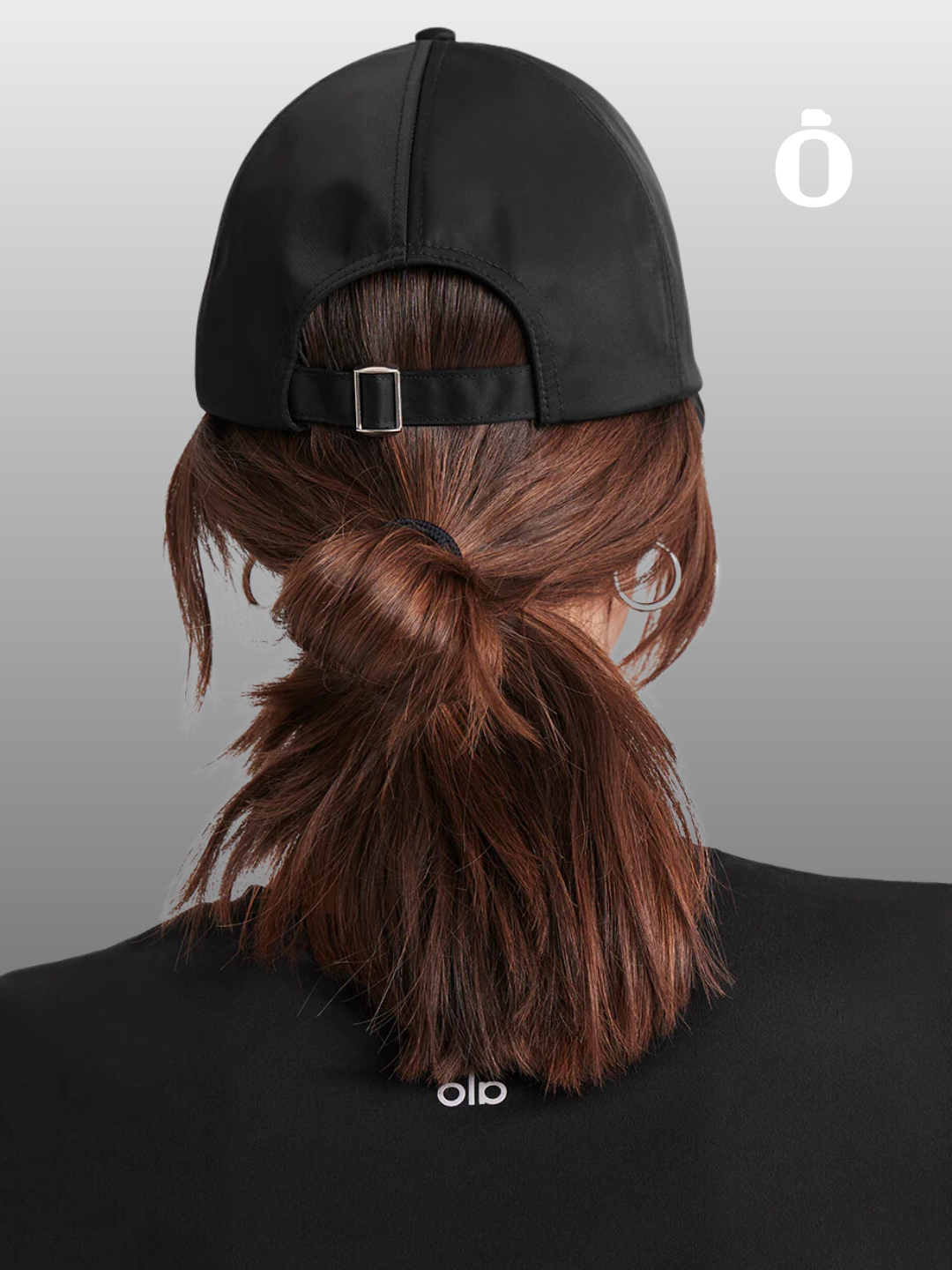 Alo | Satin Off-Duty Cap | Black