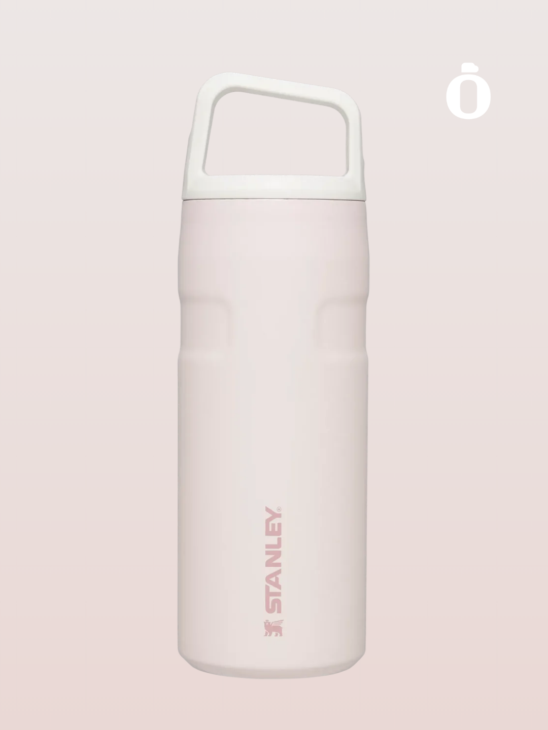 Stanley The Iceflow With Cap and Carry+ Lid | 16 Oz | Rose Quartz Glimmer