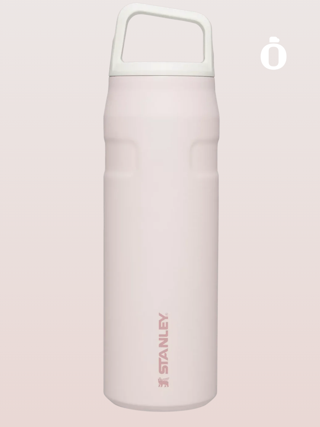 Stanley The Iceflow With Cap and Carry+ Lid | 24 Oz | Rose Quartz Glimmer