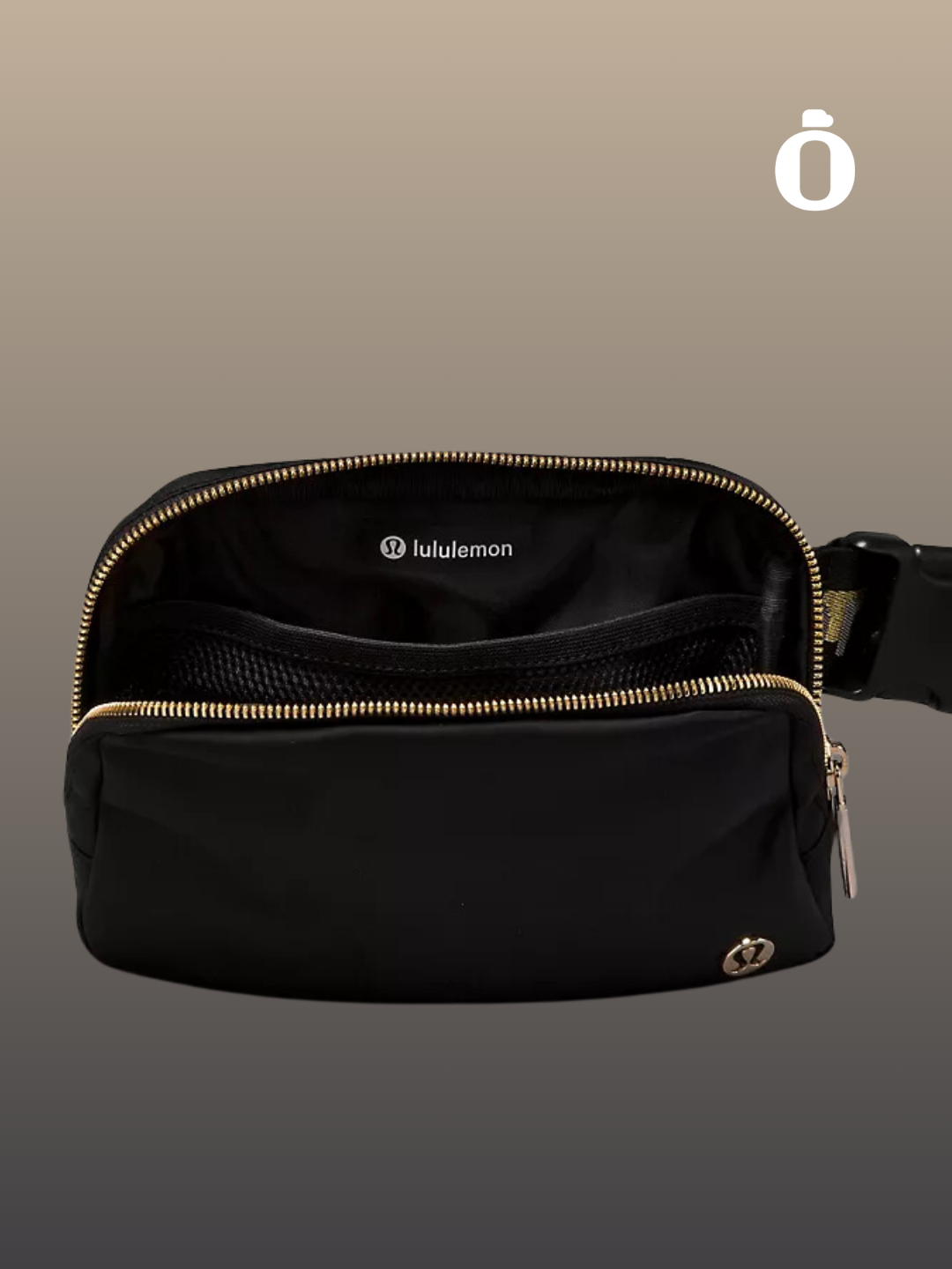 Lululemon | Everywhere Belt Bag 1L Woodmark | Black/Gold/White Opal