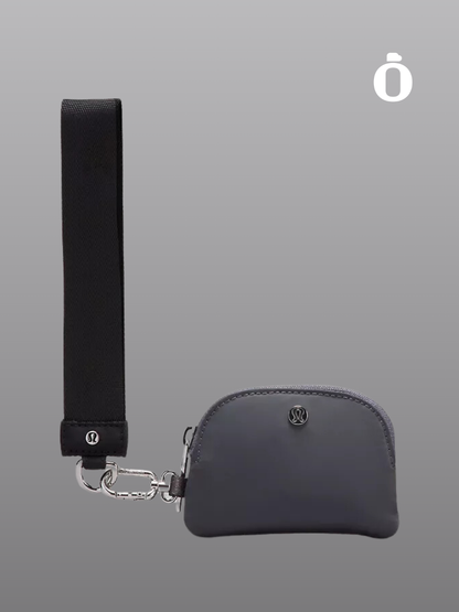 Lululemon | Dual Pouch Wristlet | Black/Traverse Grey