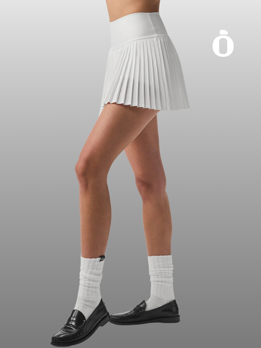 Alo | Grand Slam Tennis Skirt | White