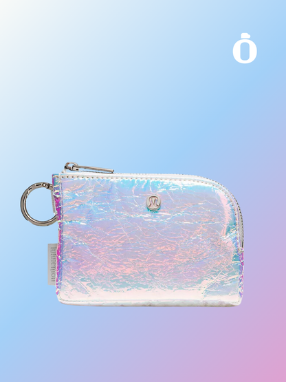 Lululemon | Clippable Card Pouch Iridescent | Iridescent/Silver