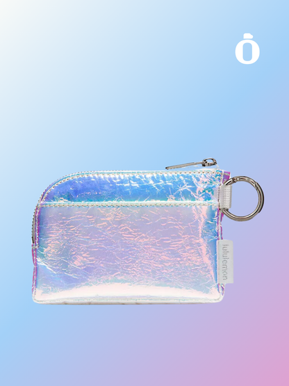 Lululemon | Clippable Card Pouch Iridescent | Iridescent/Silver