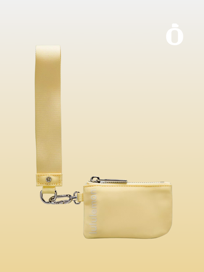 Lululemon | Dual Pouch Wristlet | Swirl Yellow