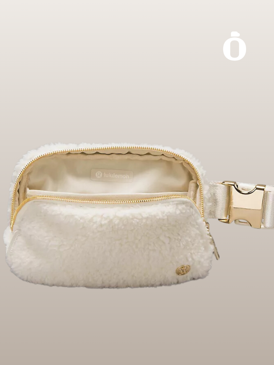 Lululemon | Everywhere Belt Bag 1L Fleece | White Opal/Gold