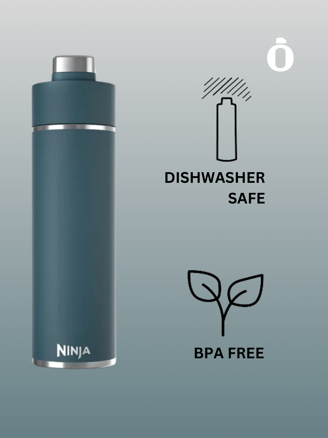 Ninja | Thirsti Travel Bottle | 28 oz | Ocean Blue