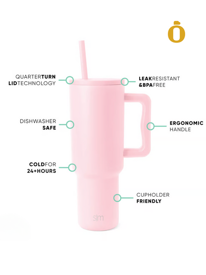 Simple Modern Trek Tumbler | 40 Oz | Blush