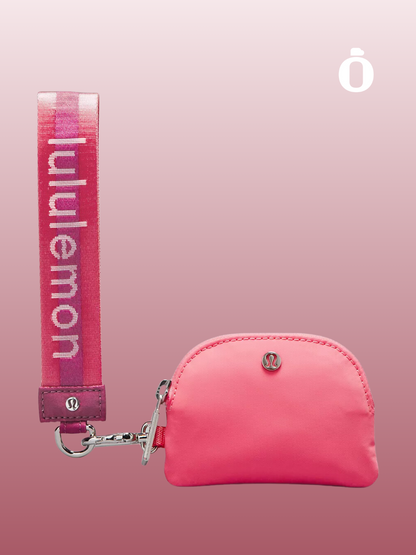 Lululemon | Dual Pouch Wristlet Wordmark | Sakura Pink