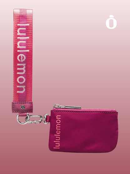 Lululemon | Dual Pouch Wristlet Wordmark | Sakura Pink