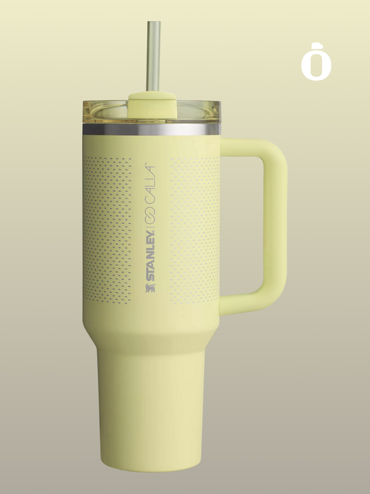 *Limited Edition* Stanley x CALIA Quencher H2.0 FlowState Tumbler | 40 Oz | Pale Green