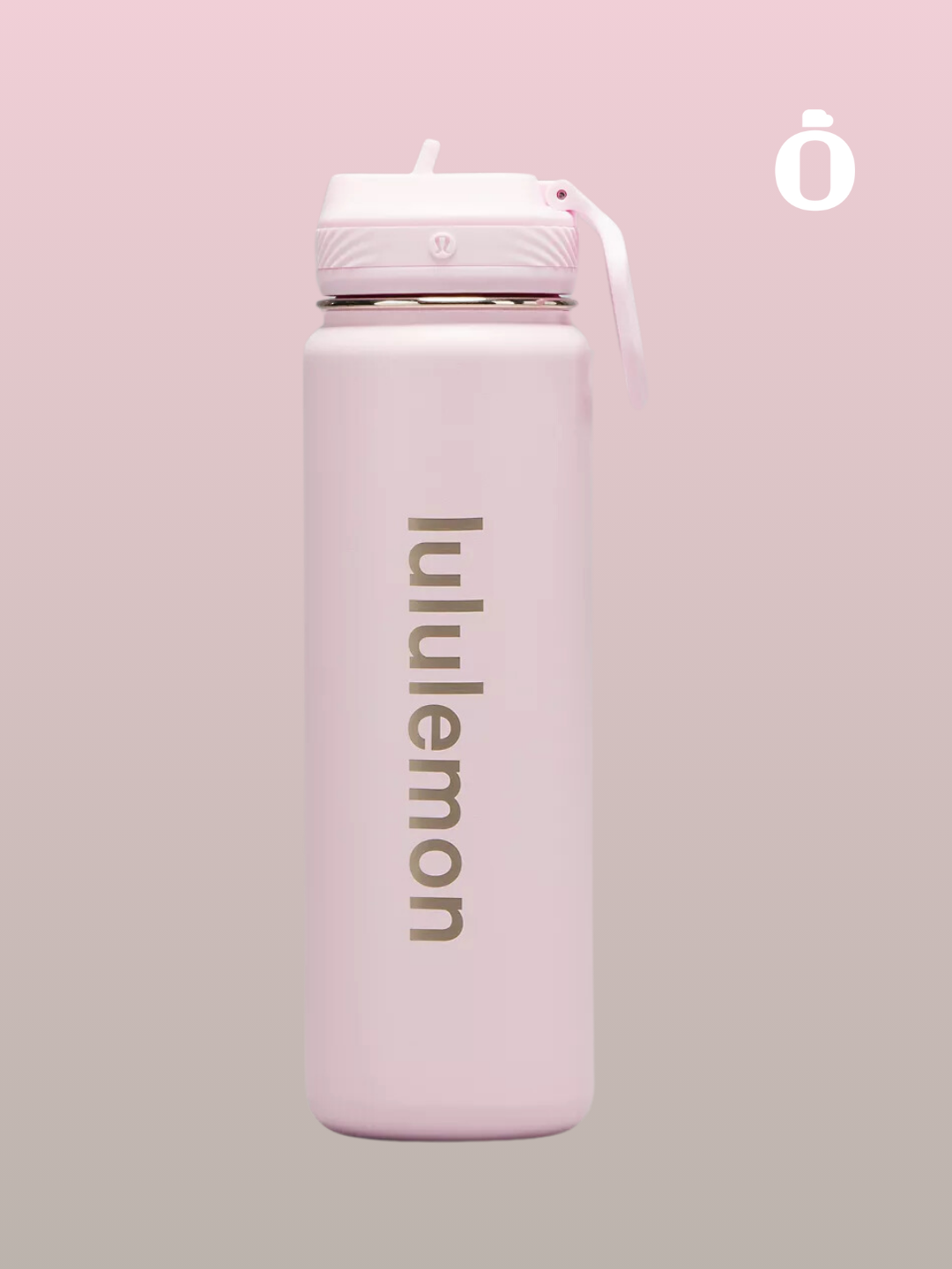 Lululemon | Back to life Sports Bottle With Straw Lid | 24 Oz | Pink Glow