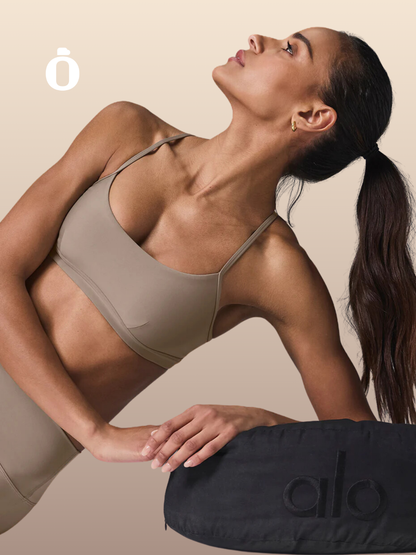 Alo | Airlift Intrigue Bra | Gravel