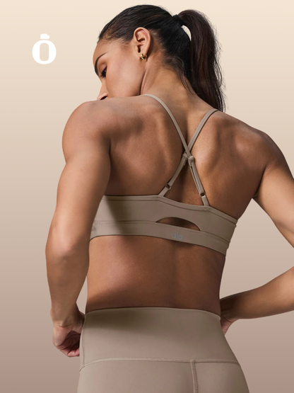 Alo | Airlift Intrigue Bra | Gravel