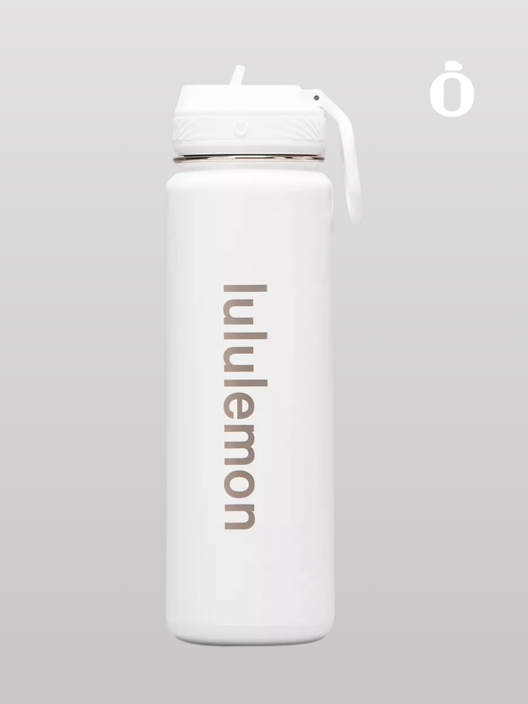 Lululemon | Back to life Sports Bottle With Straw Lid | 24 Oz | White