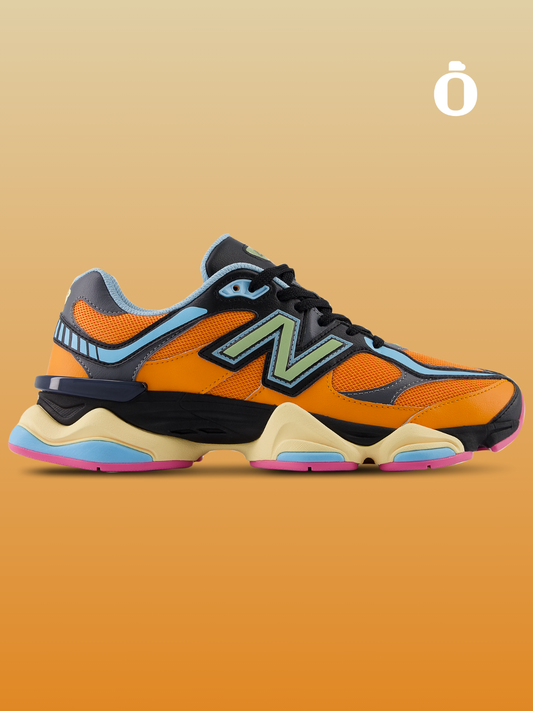 New Balance | 9060 | Men | Orange/Black/Blue