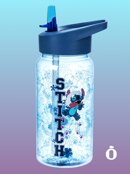 Stitch Water Bottle with Plush Carrier - 20 oz