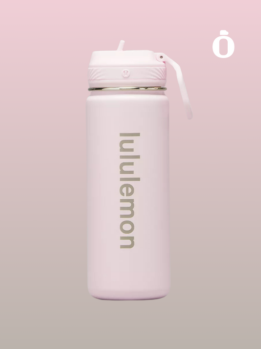 Lululemon | Back to life Sports Bottle With Straw Lid | 18 Oz | Pink Glow