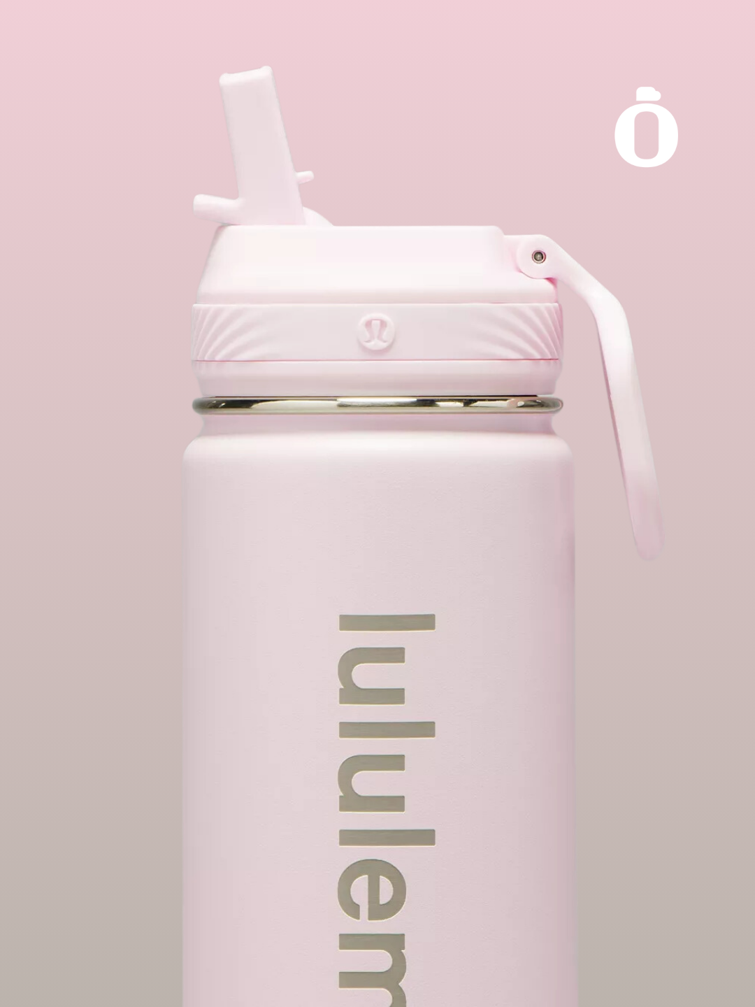 Lululemon | Back to life Sports Bottle With Straw Lid | 18 Oz | Pink Glow