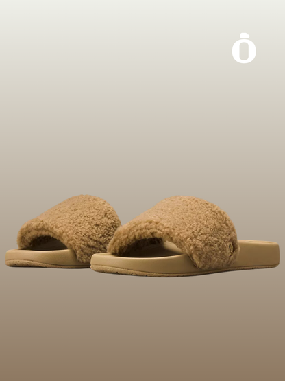 Lululemon | Women's Fleece Restfeel Slide | Filbert Tan/Gold/Filbert Tan