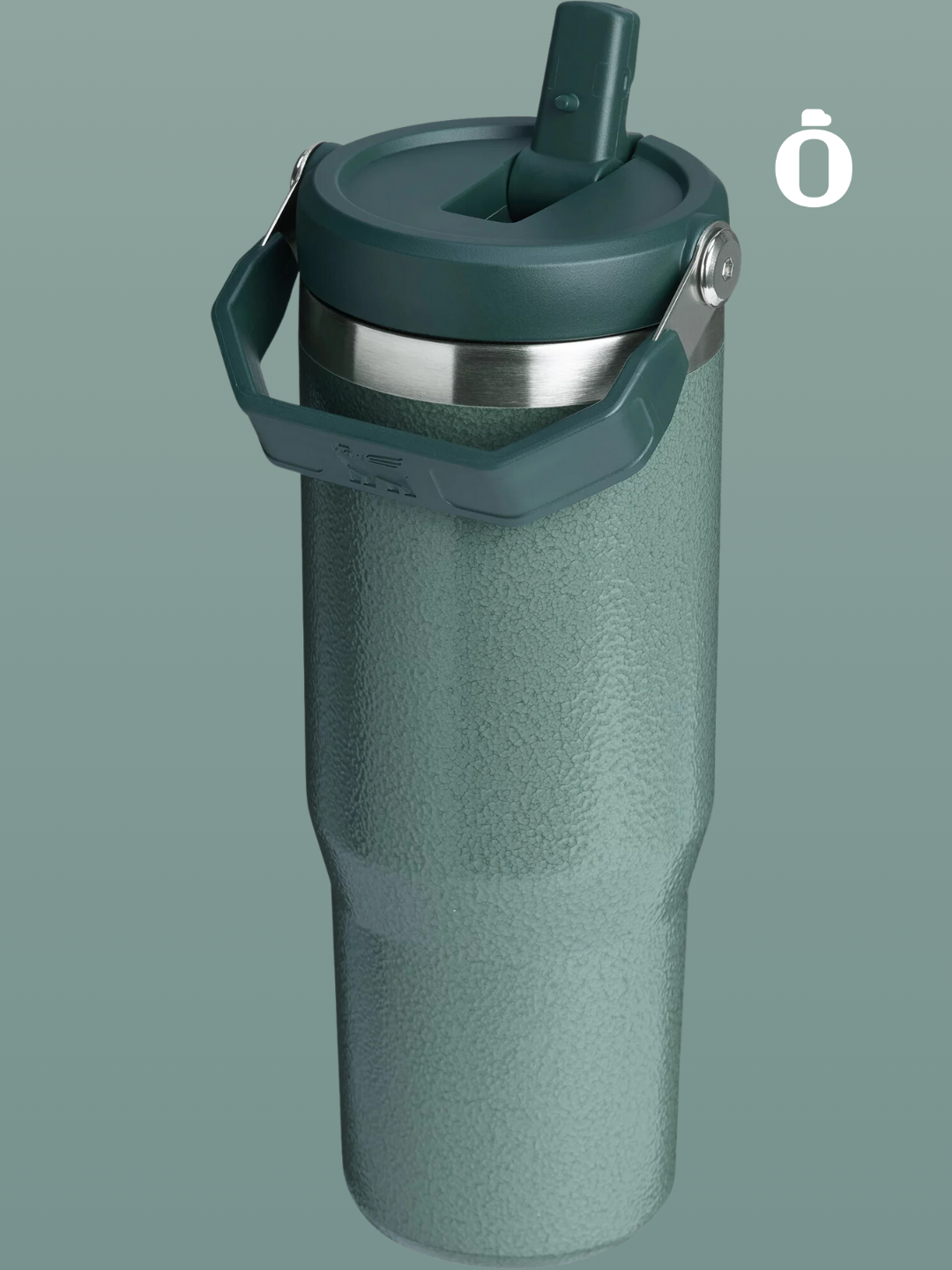 Stanley The Iceflow Flip Straw Tumbler Hammertone Homecoming Collection | 30 Oz | Hammertone Green