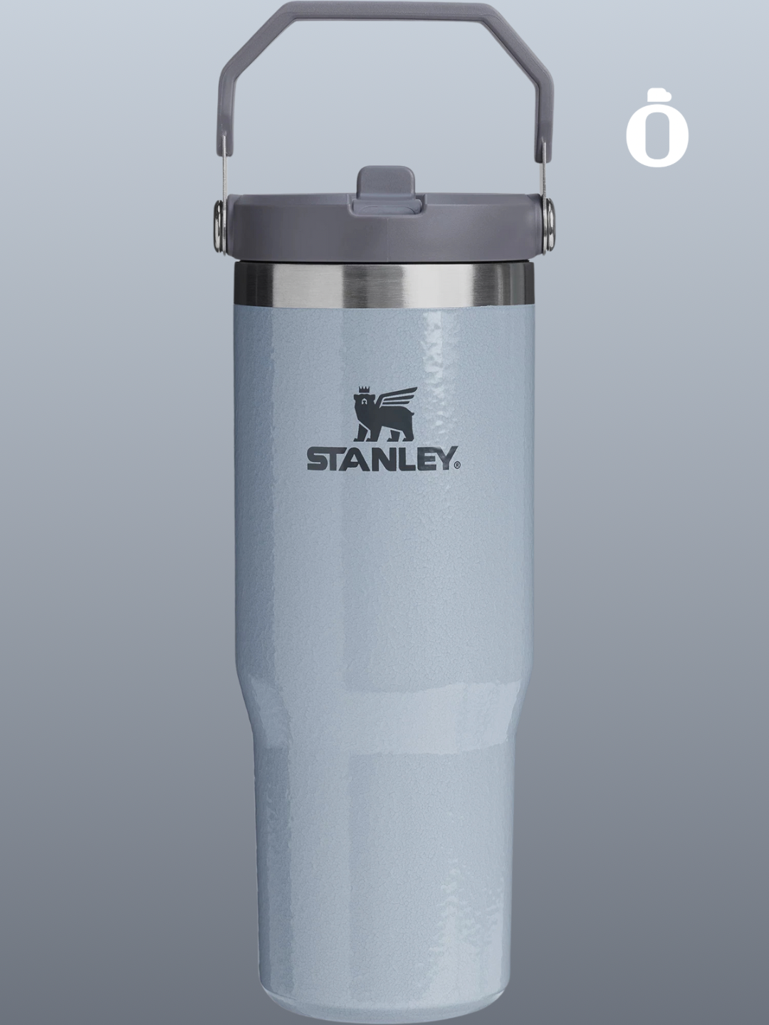 Stanley The Iceflow Flip Straw Tumbler Hammertone Homecoming Collection | 30 Oz | Hammertone Silver