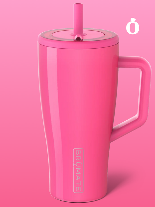 BrüMate Era Straw Tumbler | 30 OZ | Neon Pink