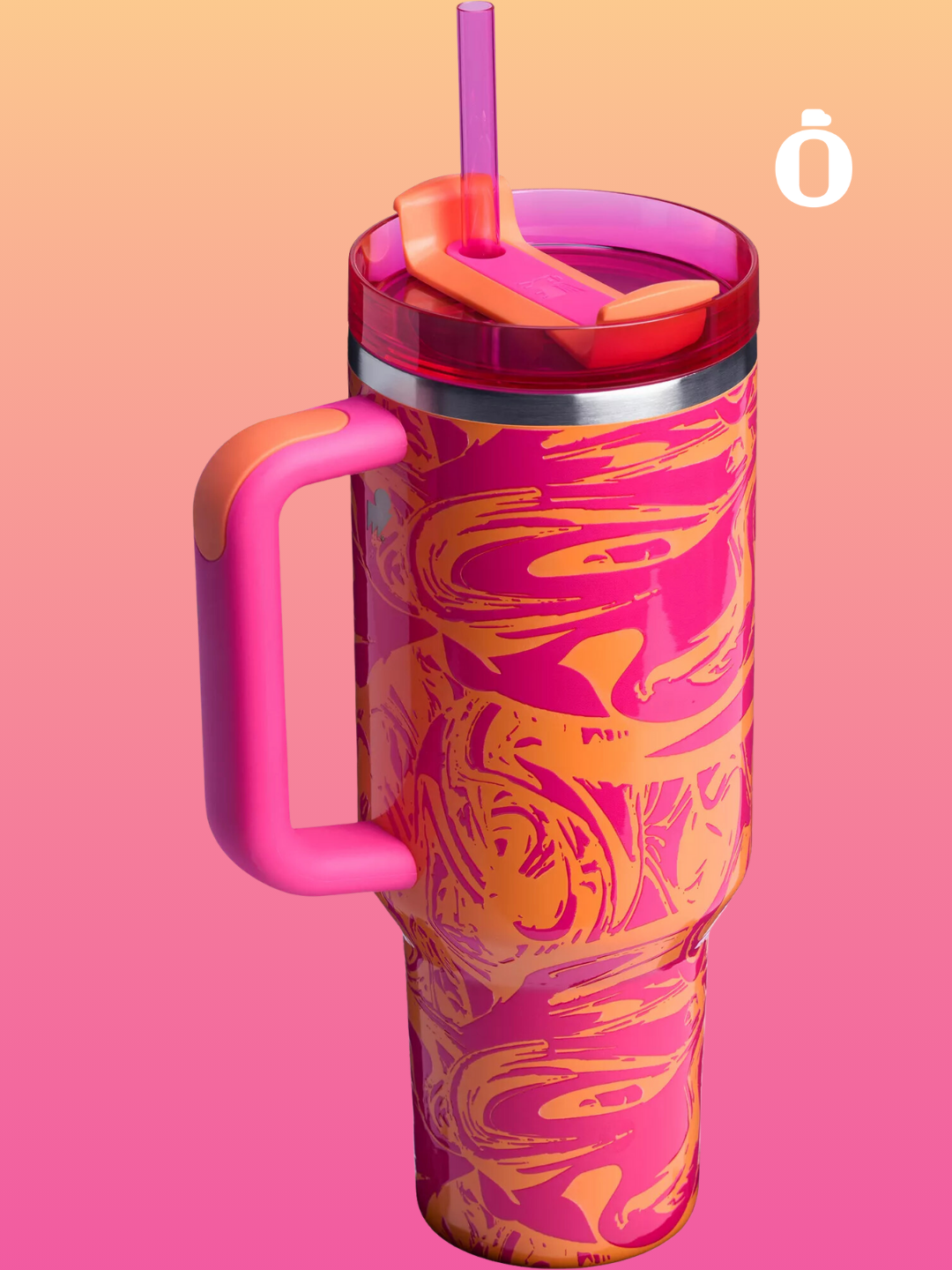 *Limited Edition Stanley x Moolah The Quencher H2.0 Flowstate Tumbler | 40 Oz | Pink Orange