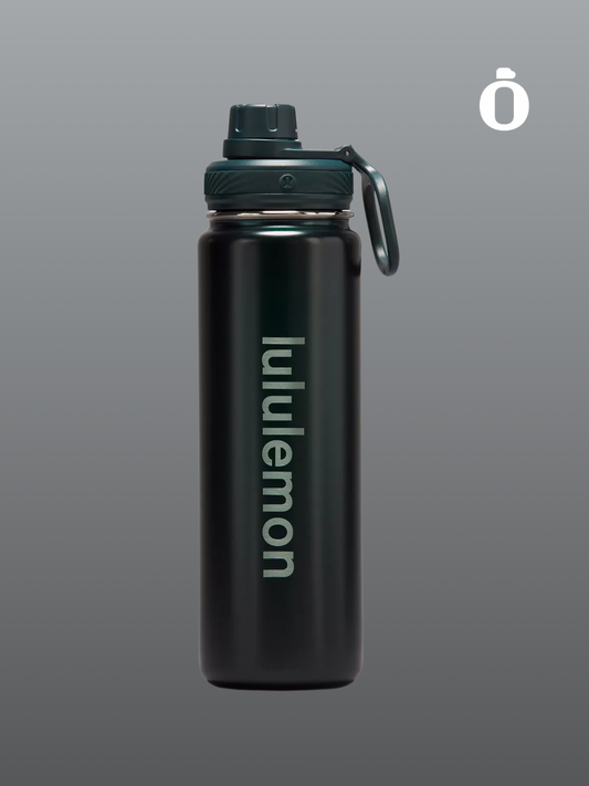 Lululemon | Back to life Sports Bottle | Shine | 24 Oz | Warp Teal/Storm Teal