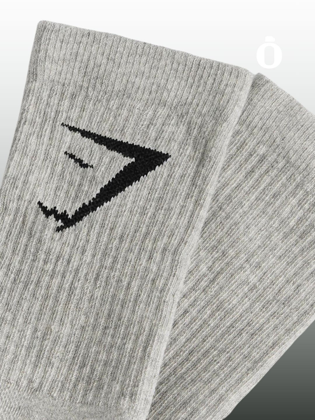 Gymshark | Crew Socks 5pk | Light Grey Marl