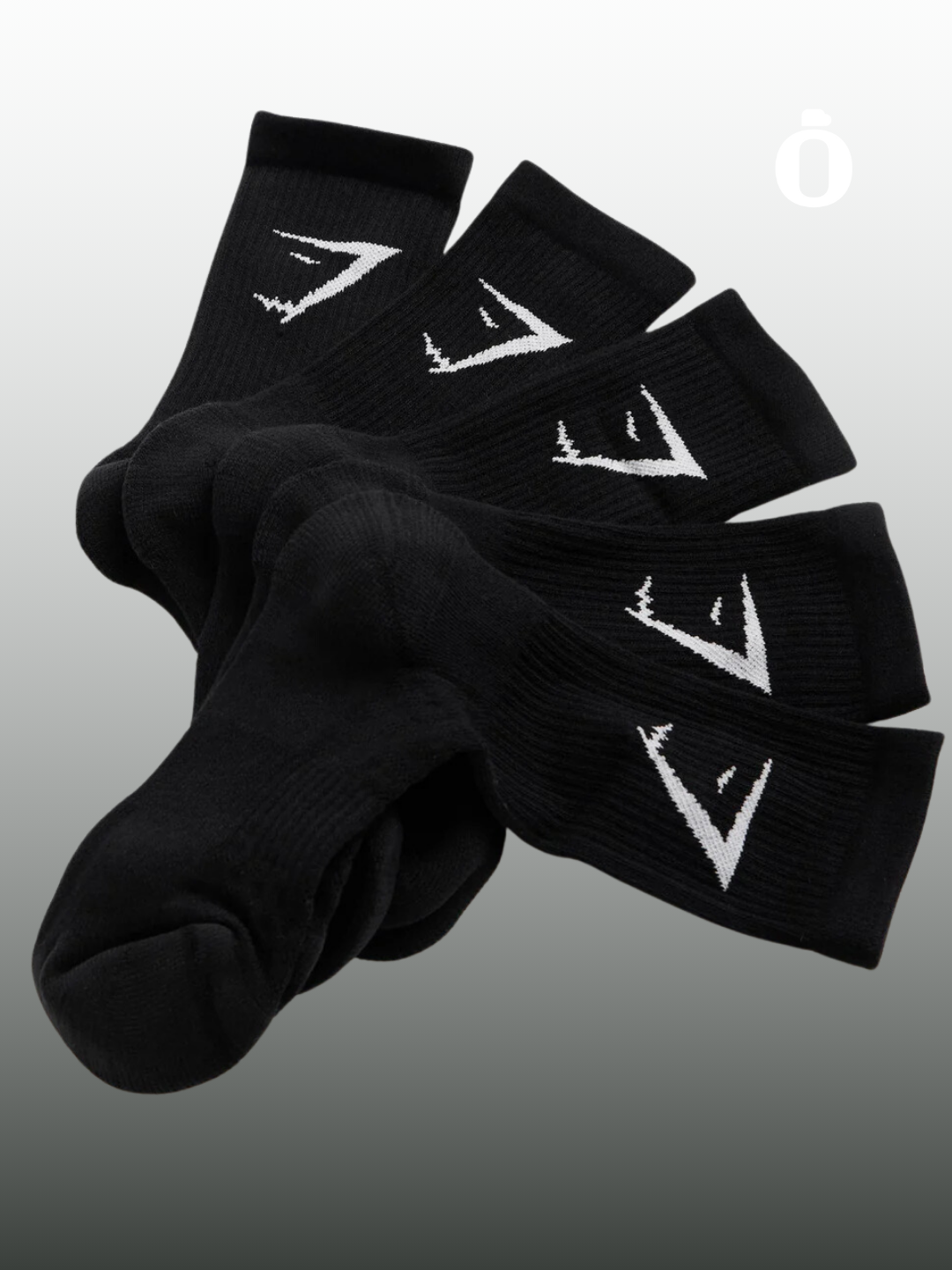 Gymshark | Crew Socks 5pk | Black