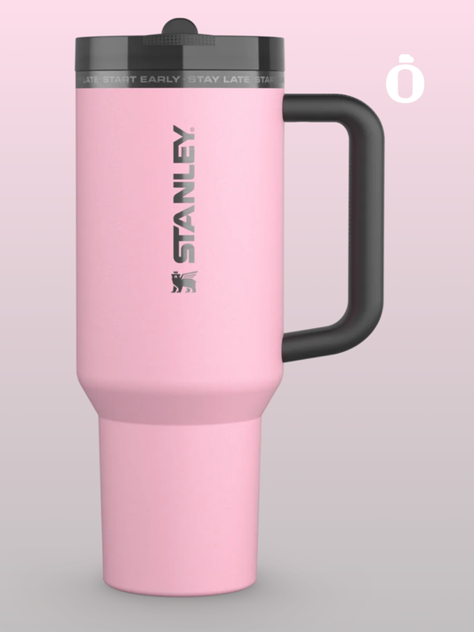 Stanley x Messi Quencher ProTour Flip Straw Tumbler | 40 Oz | Messi GOAT Pink