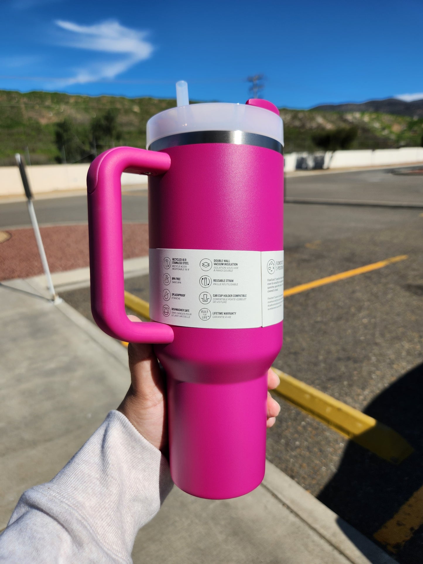 Stanley The Quencher H2.0 Flowstate Tumbler | 40 Oz | Fuchsia